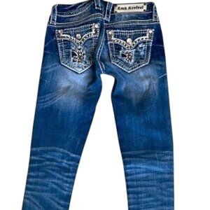 Women's Rock Revival Iselin Straight Skinny Jeans Sz 25